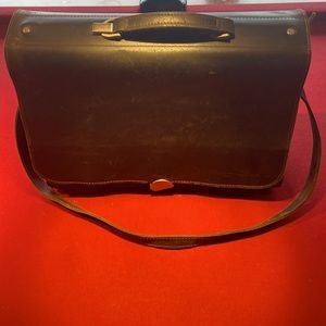 German book bag, messenger bag or laptop bag in leather.  Plevier brand